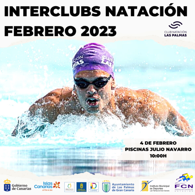 El Club Natación Las Palmas acoge el Interclubs de Natación Febrero 2023