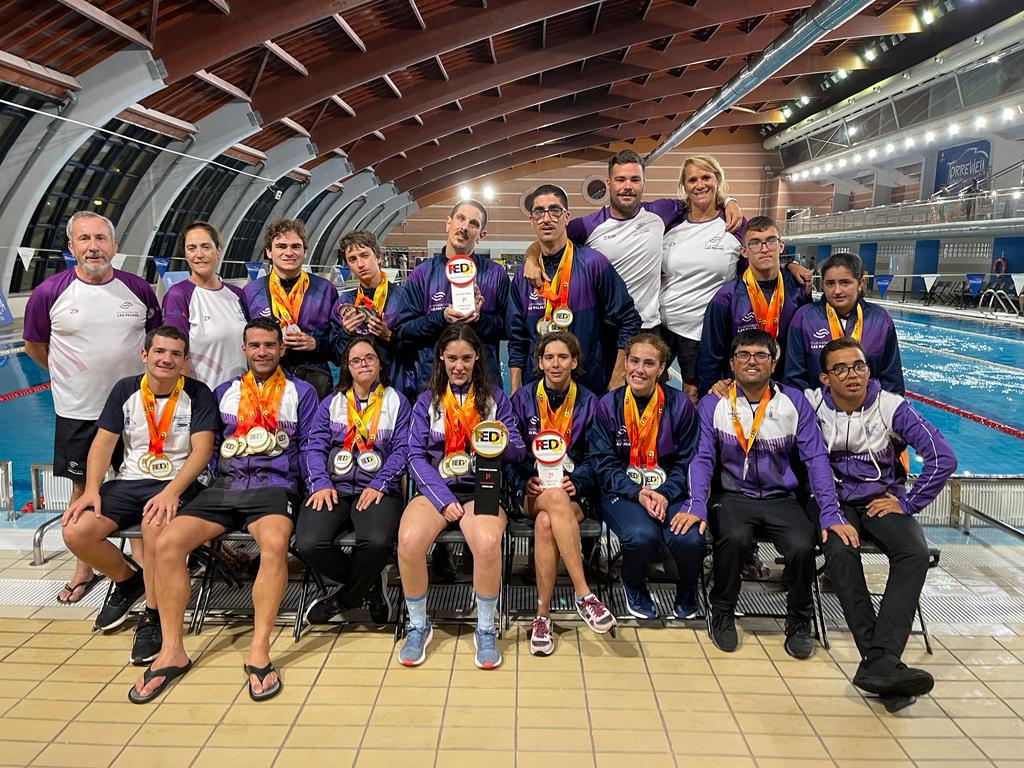 LA SECCIÓN DE NATACIÓN ADAPTADA DEL CLUB NATACIÓN LAS PALMAS CAMPEÓN